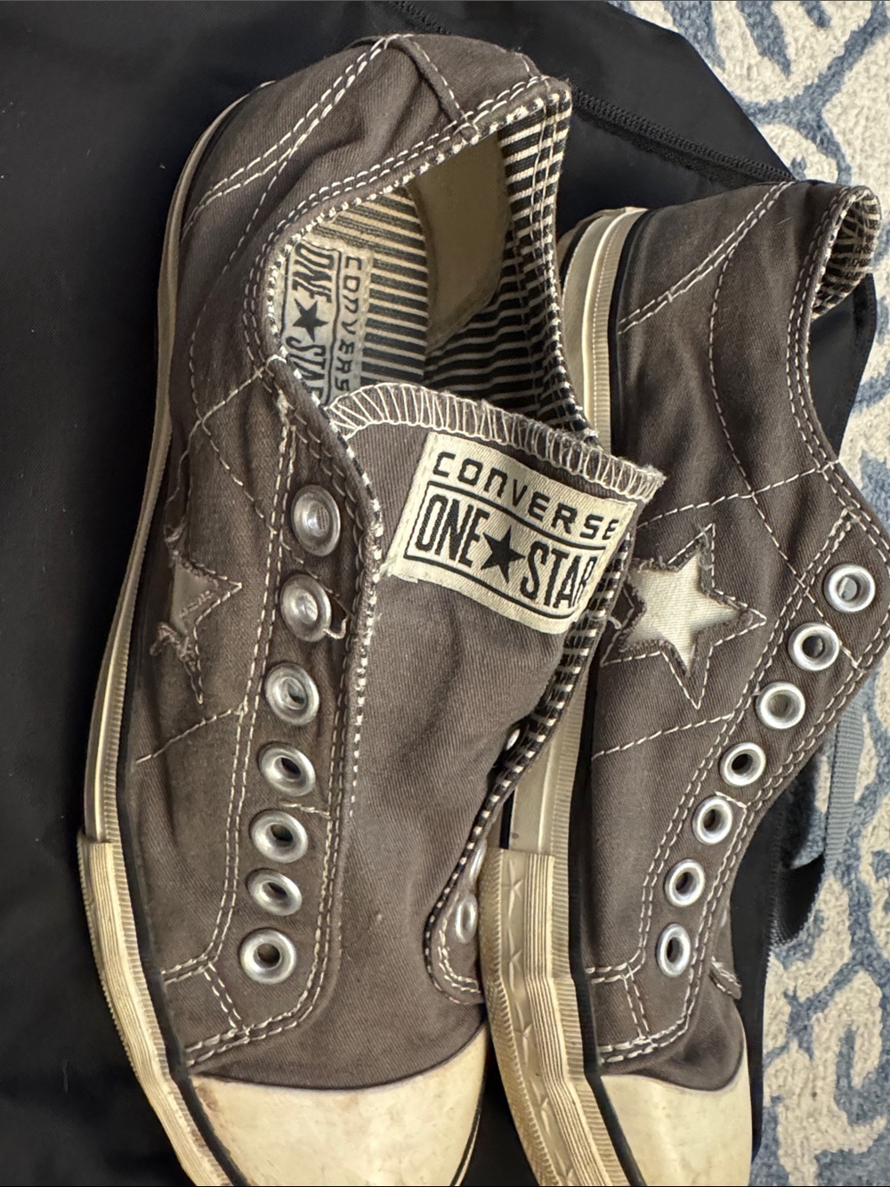 Converse Gray One Star Slip-On Sneakers - Picture 5 of 5